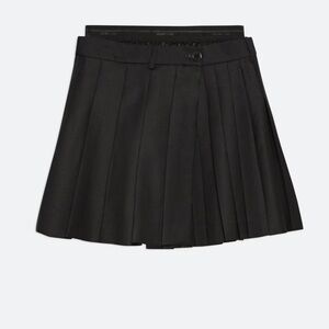 Helmut Lang Pleated Wool Skort